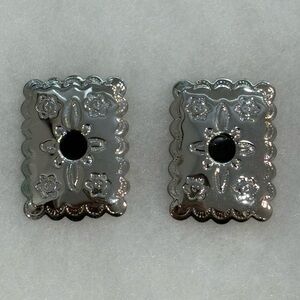 Western Vintage 80s Silver Earrings